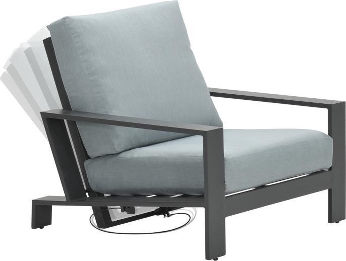 Garden Impressions Lincoln Verstelbare Loungestoel - Mint Grey - Grijs