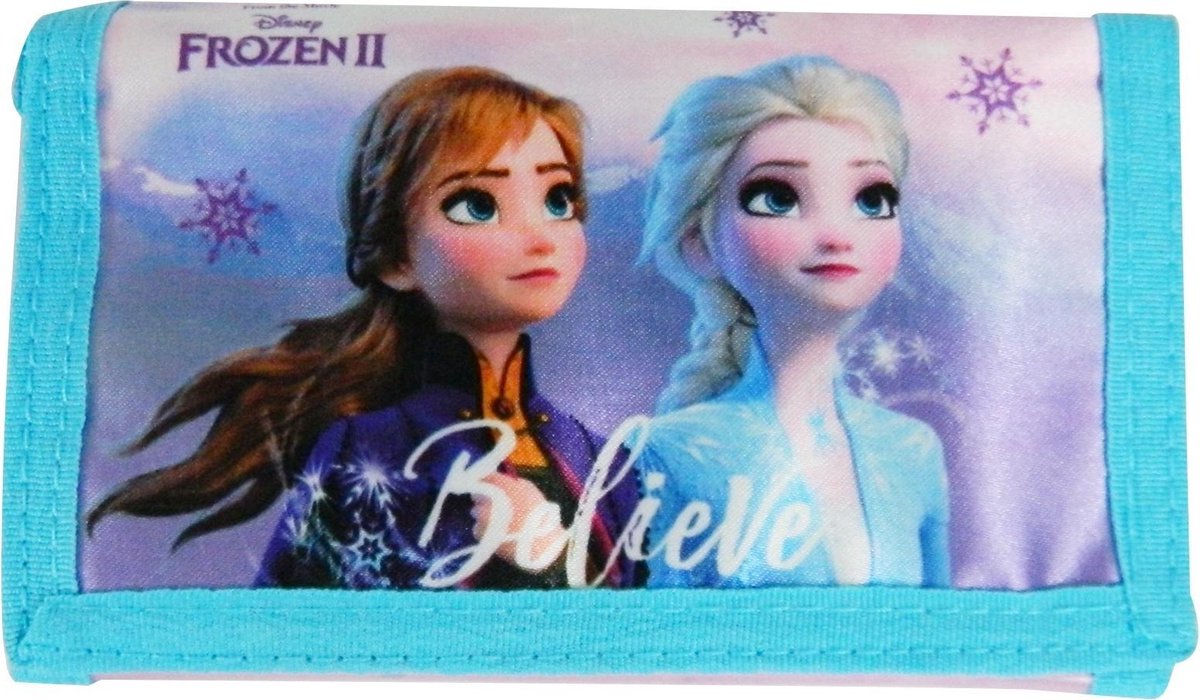 Disney Portemonnee Frozen 2 7,5 X 13 Cm - Blauw