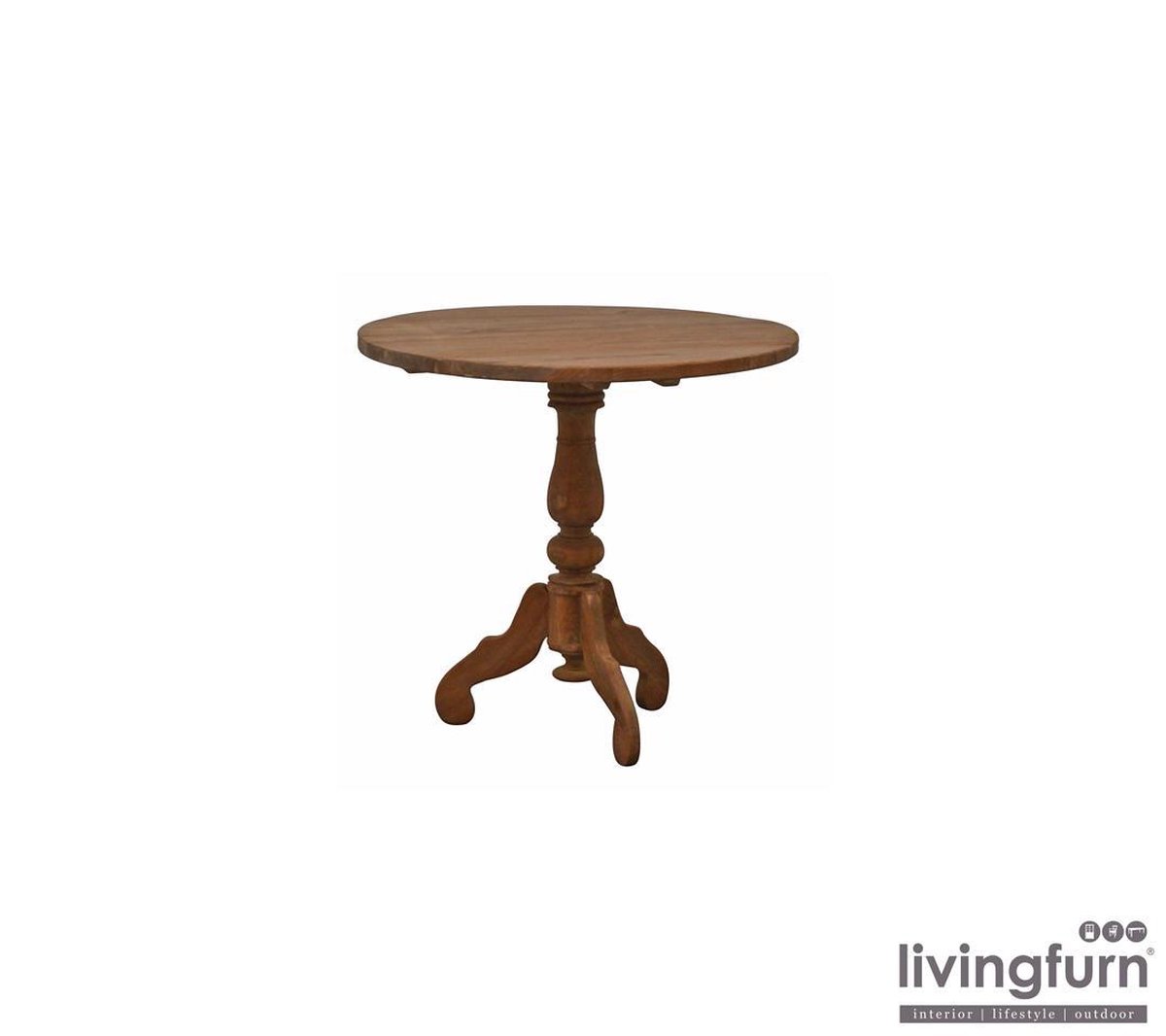 Livingfurn - Bijzettafel - Dk Winetable 90 Cm - Bruin