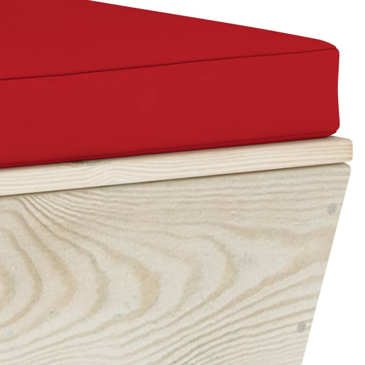 Vidaxl 6-delige Loungeset Met Kussens Pallet Vurenhout - Rood