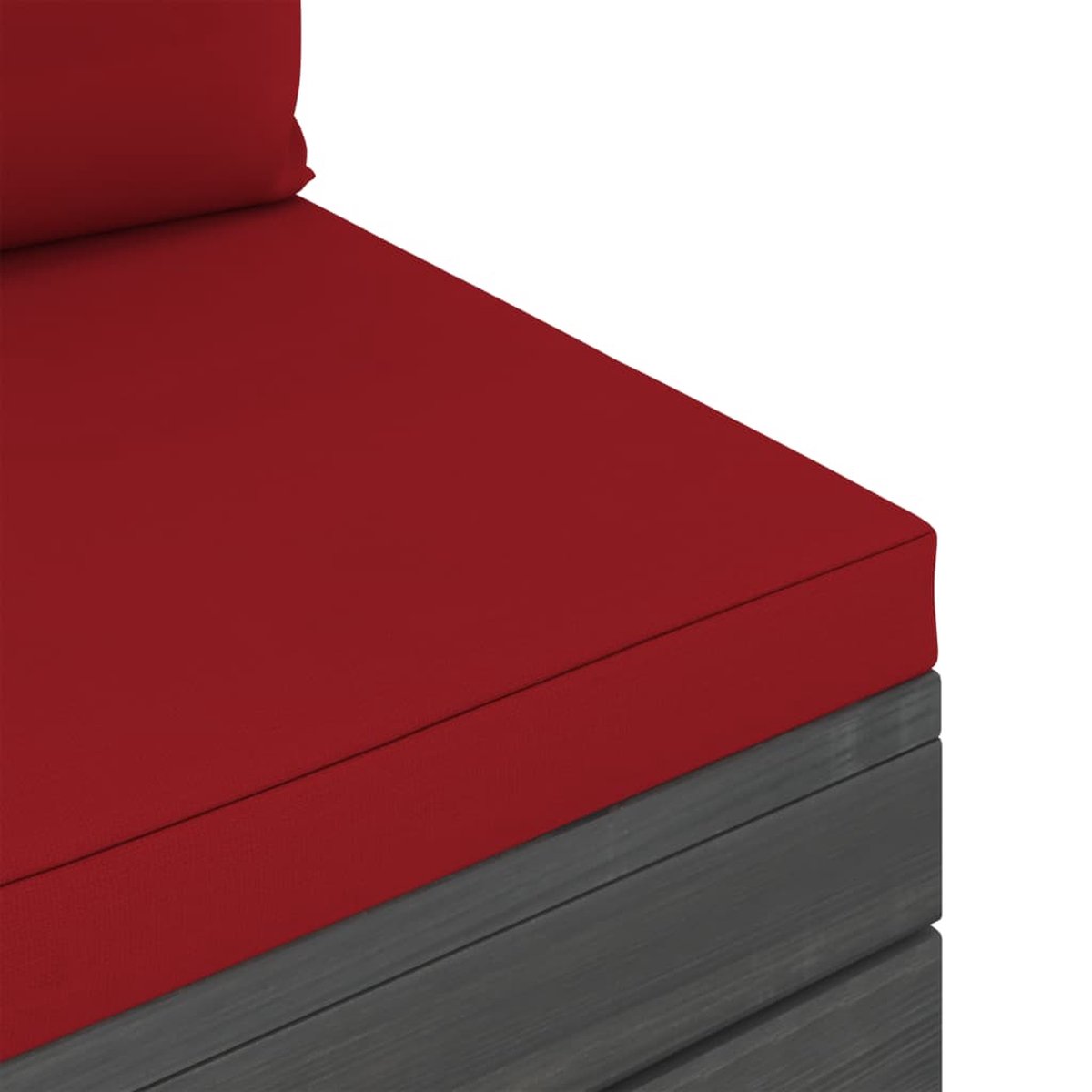 Vidaxl 6-delige Loungeset Met Kussens Pallet Massief Grenenhout - Rood