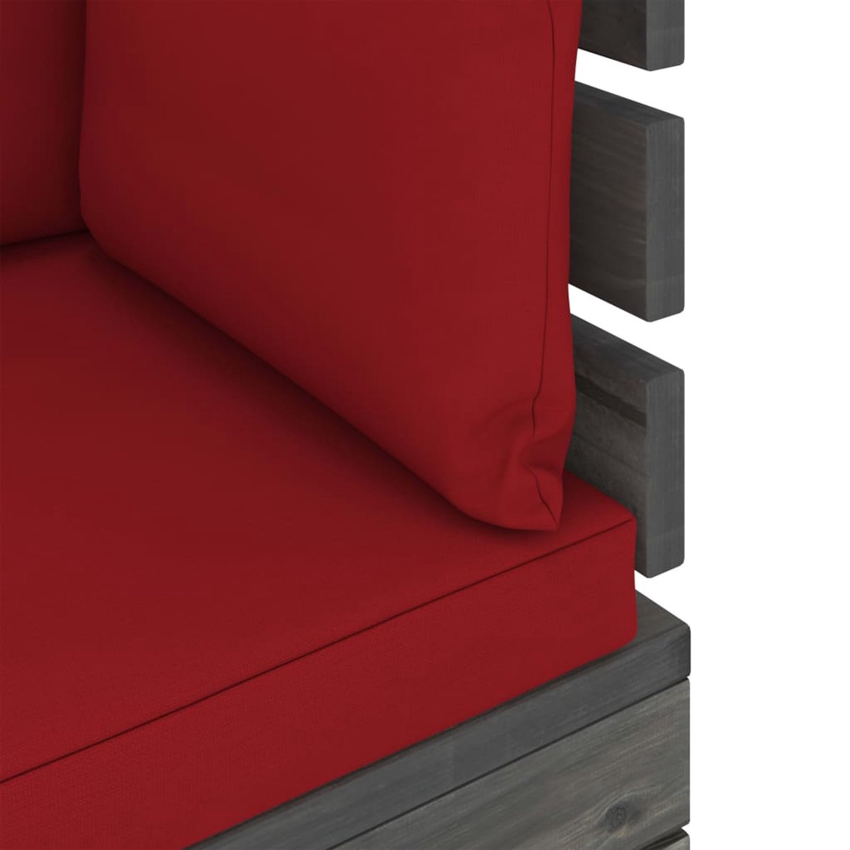 Vidaxl 6-delige Loungeset Met Kussens Pallet Massief Grenenhout - Rood