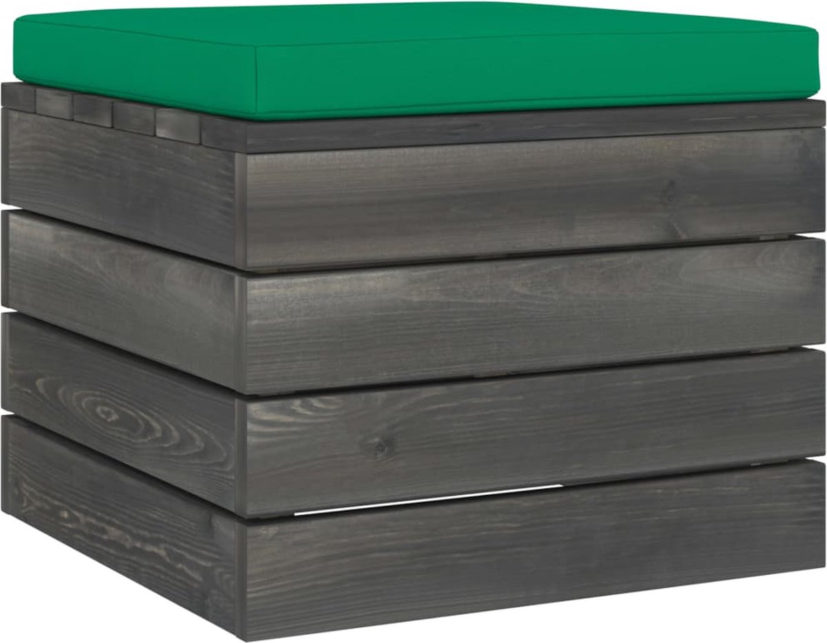 Vidaxl 8-delige Loungeset Met Kussens Pallet Massief Grenenhout - Groen
