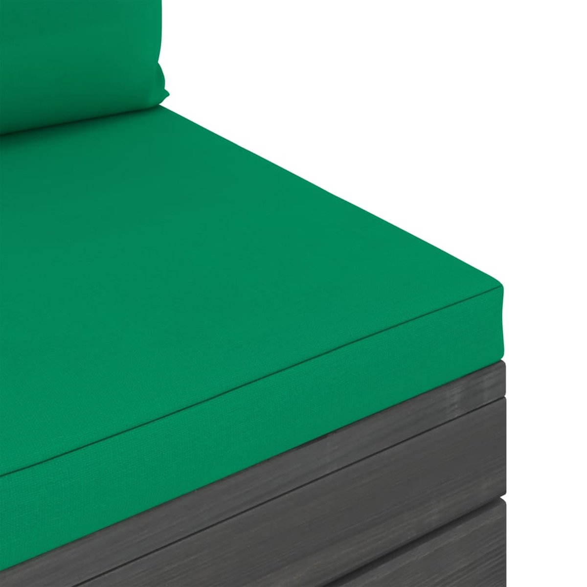 Vidaxl 2-delige Loungeset Met Kussens Pallet Massief Grenenhout - Groen