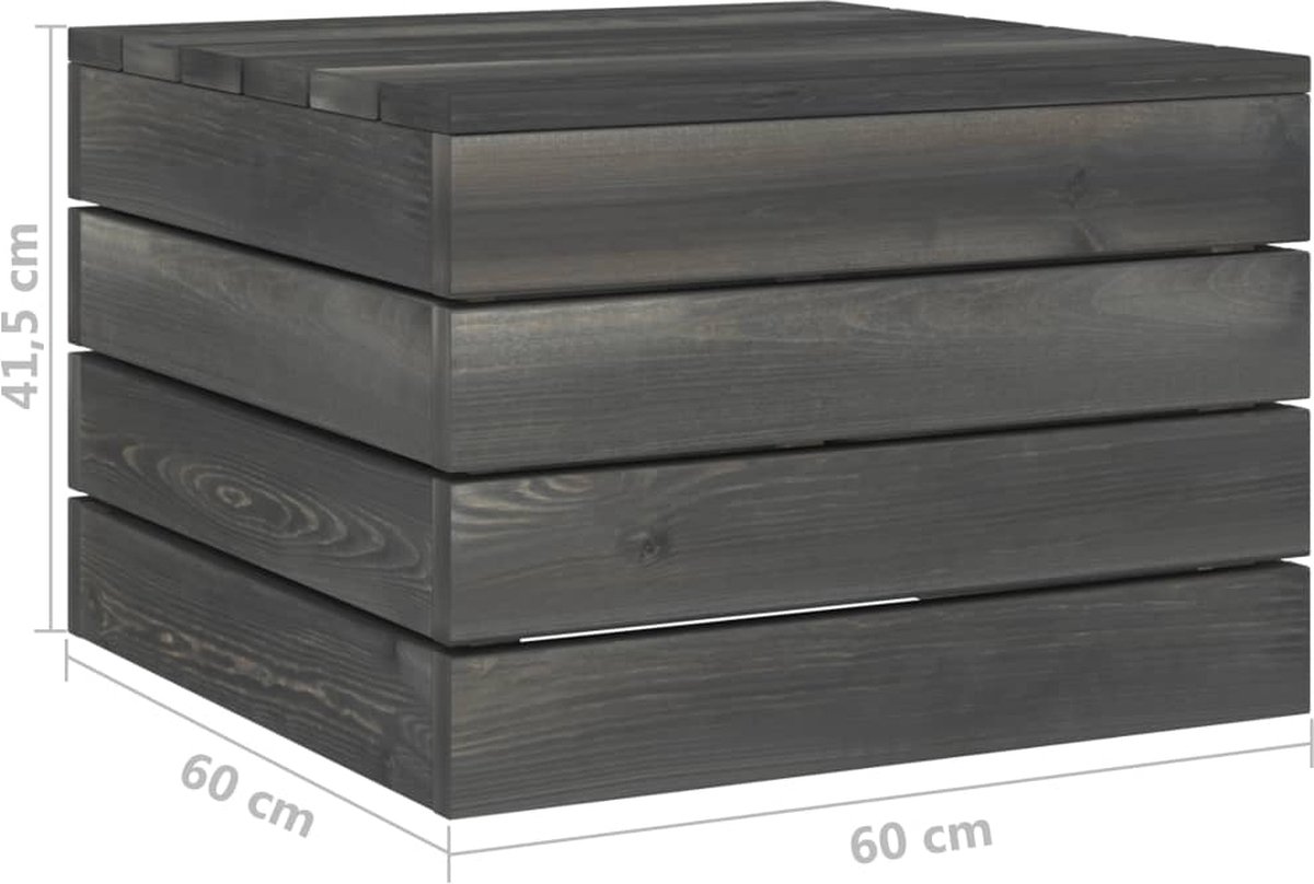 Vidaxl 7-delige Loungeset Met Kussens Pallet Massief Grenenhout - Bruin