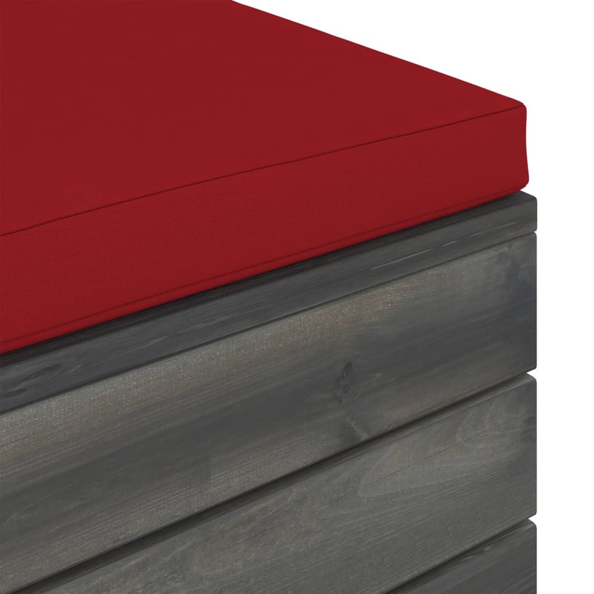Vidaxl 8-delige Loungeset Met Kussens Pallet Massief Grenenhout - Rood