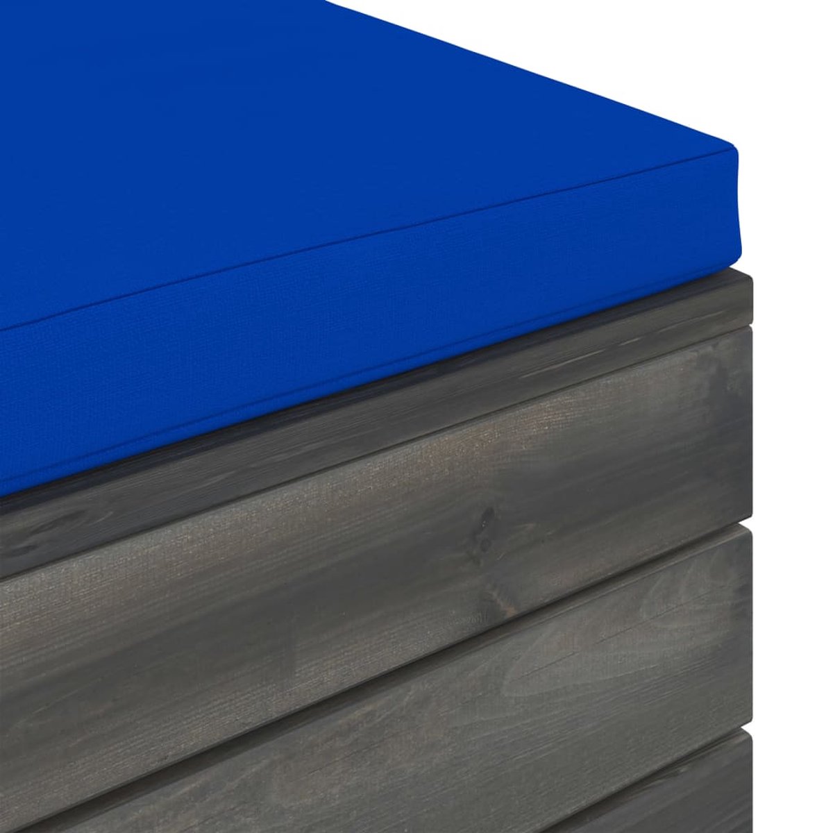 Vidaxl 8-delige Loungeset Met Kussens Pallet Massief Grenenhout - Blauw