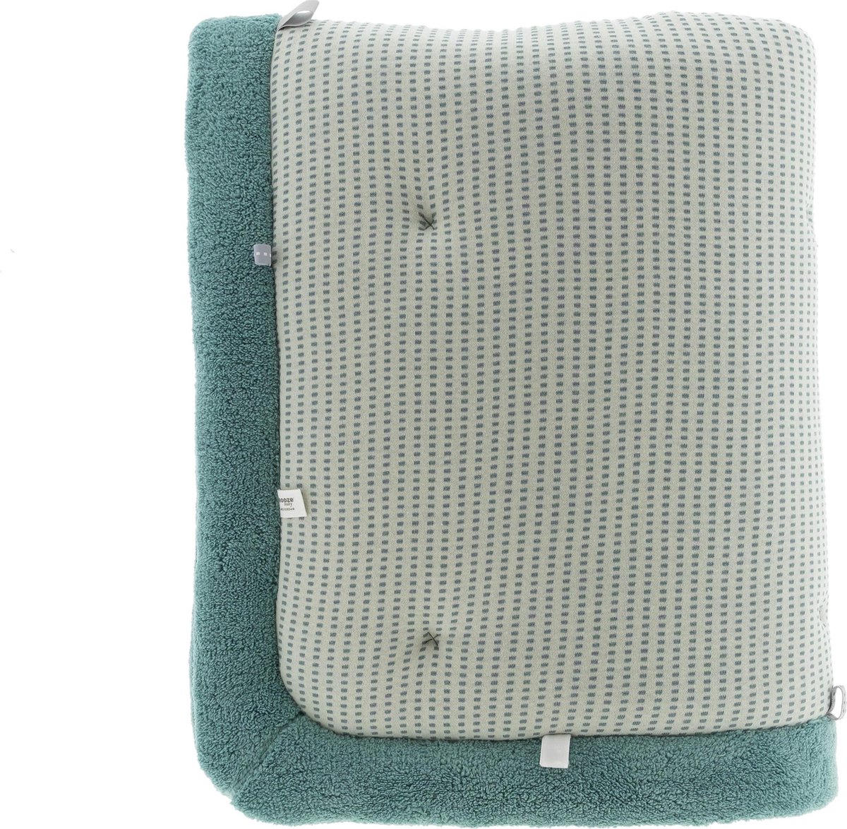 Snoozebaby Boxkleed Smokey Junior 75 X 95 Cm Katoen - Groen