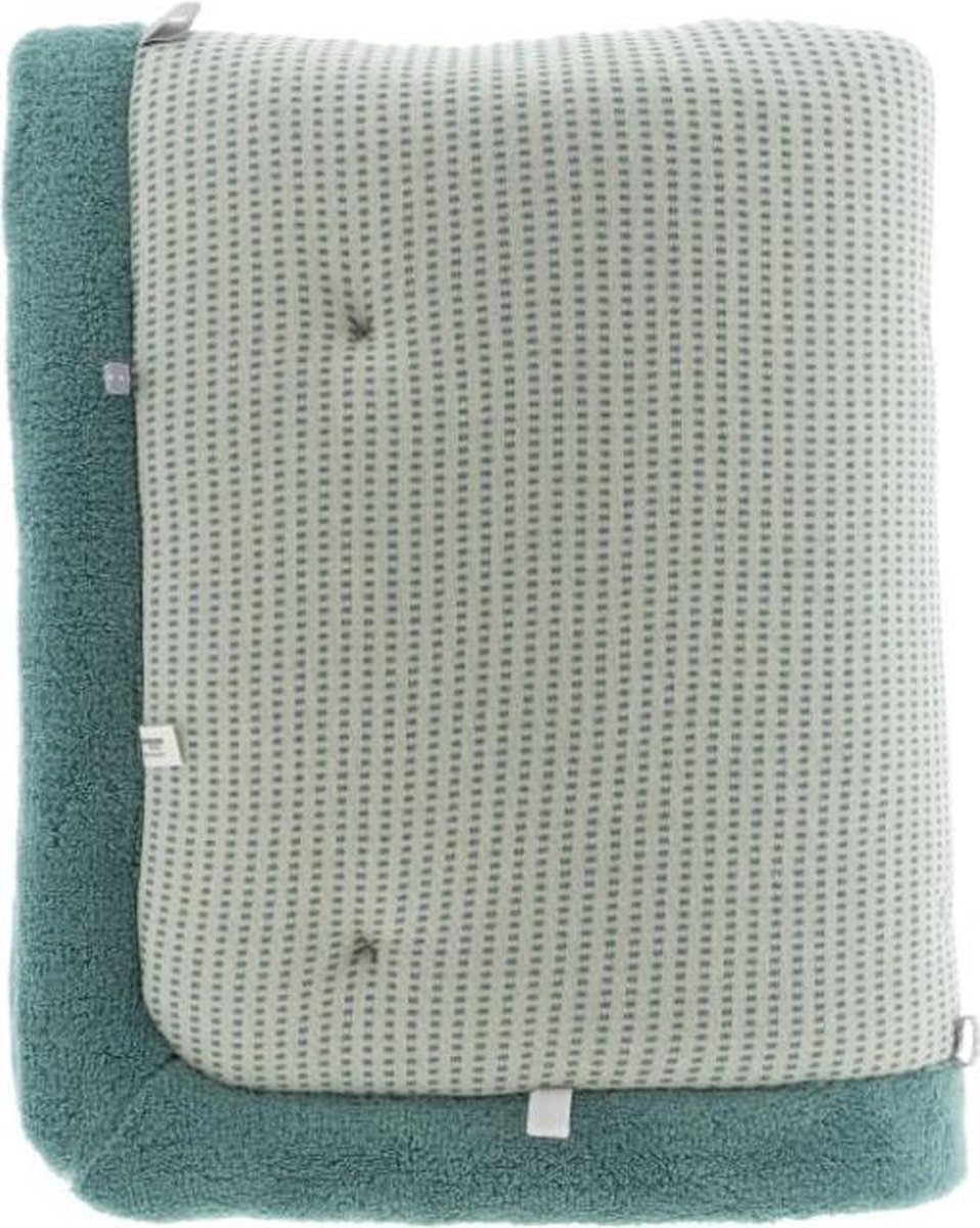 Snoozebaby Boxkleed Smokey Junior 75 X 95 Cm Katoen - Groen