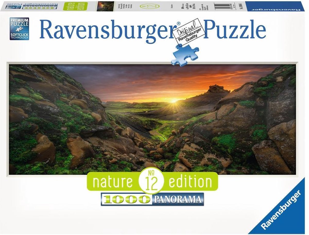 Ravensburger Puzzel Zon Over Ijsland - 1000 Stukjes