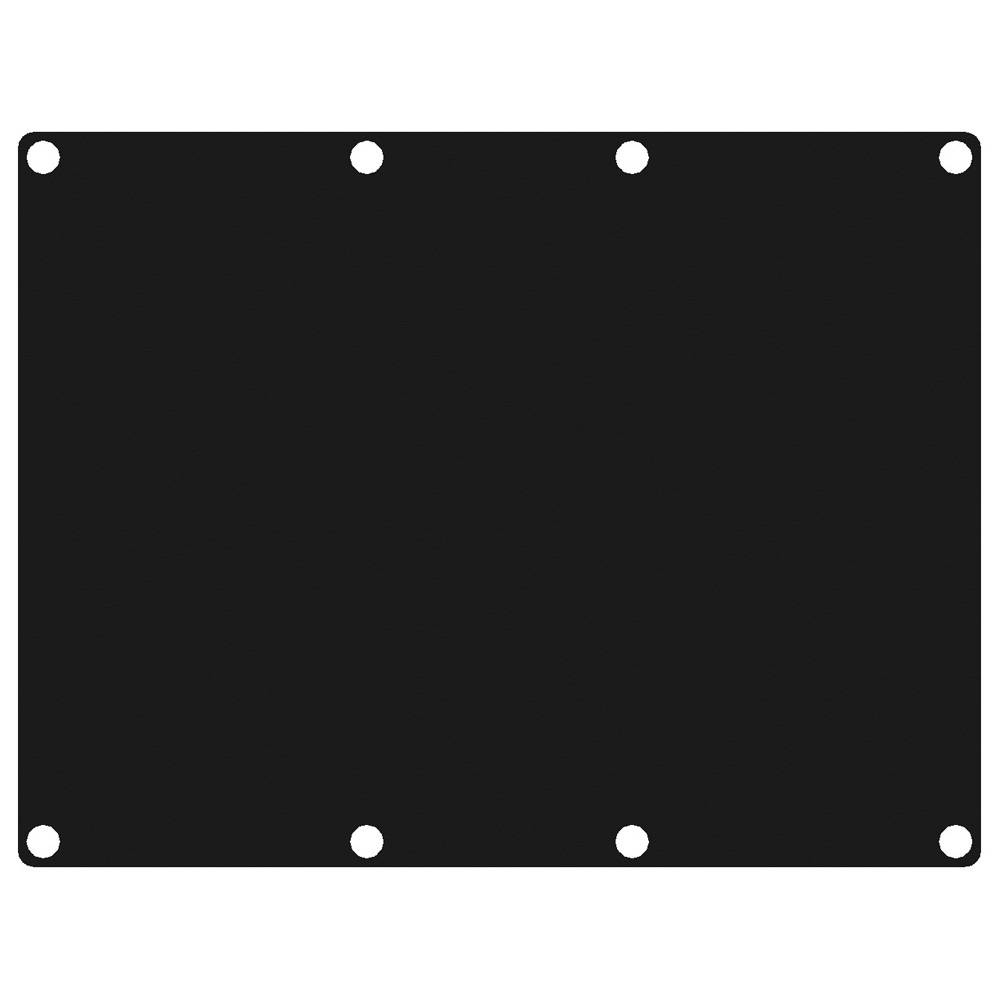 Caymon CASY301/B blindplaatje staal, 3 modules breed voor CASY-chassis