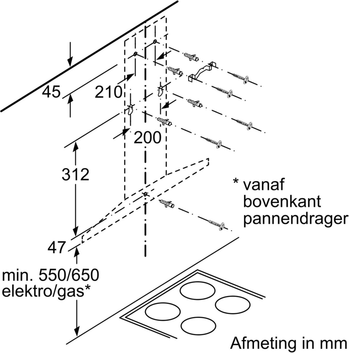 Bosch Serie 4 Dwq96dm50 Afzuigkappen - Roestvrijstaal - Silver