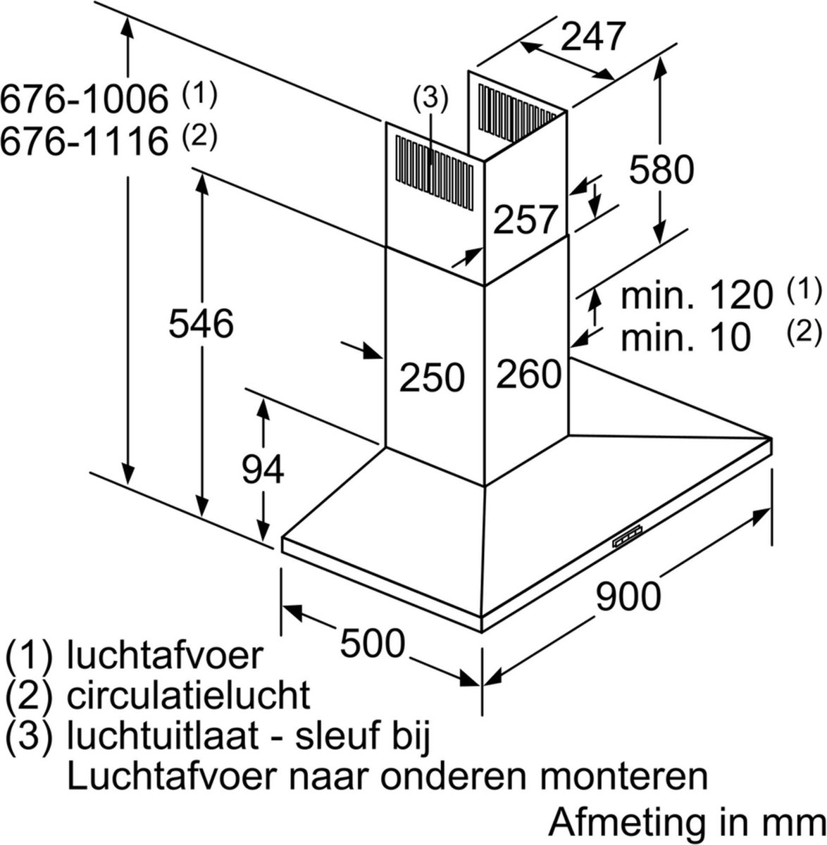 Bosch Serie 4 Dwq96dm50 Afzuigkappen - Roestvrijstaal - Silver