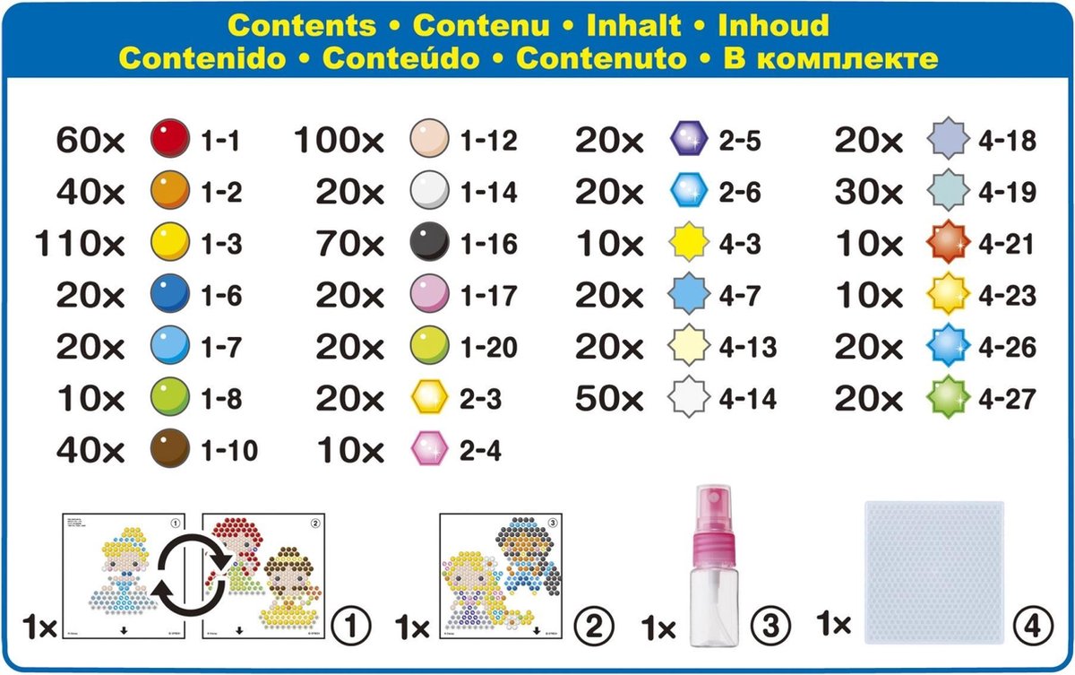 AquaBeads 31606 Disney Princess Schitterende Figurenset