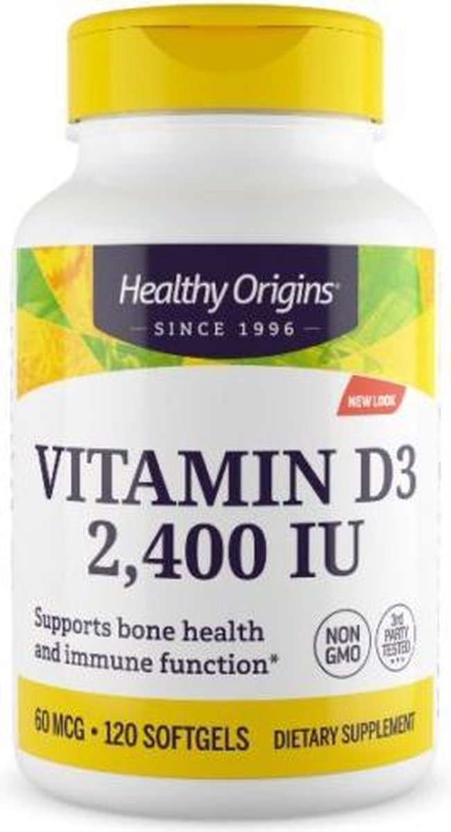 Healthy Origins Vitamine D3 2400 IE (120 Softgels) -