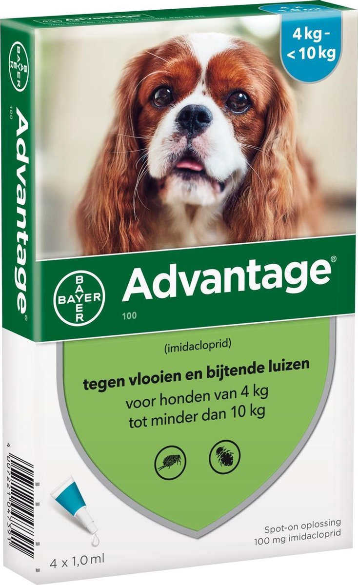 Advantage 100 Hond 4 tot 10kg