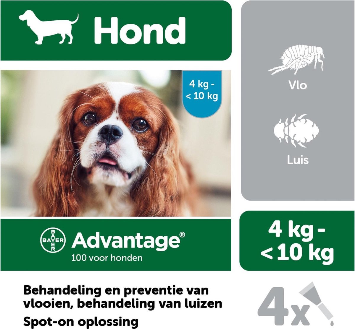 Advantage 100 Hond 4 tot 10kg