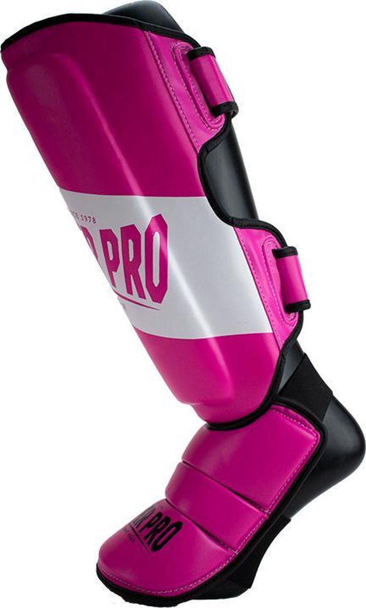 Super Pro Combat Gear Rebel Scheenbeschermers -/Zwart/Wit - M - Roze