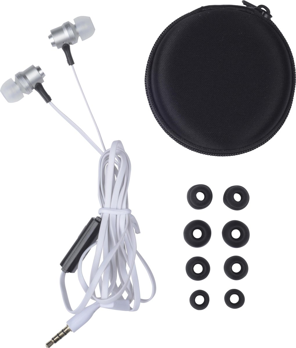 Grundig Oordopjes met Microfoon - Metal Pro Zilver - Silver