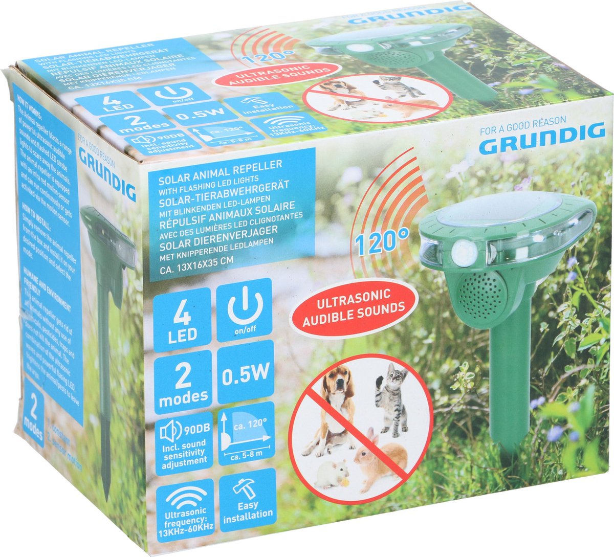Grundig Ongedierteverjager Solar Ultrasoon - 1 st