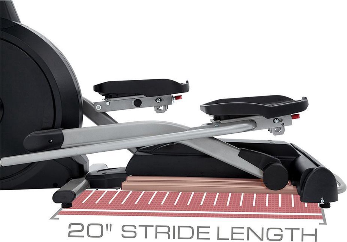 Spirit Fitness Home XE395 Crosstrainer - Gratis trainingsschema - Grijs