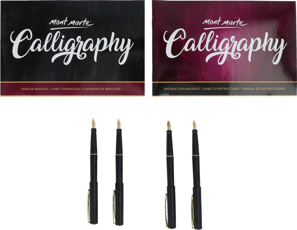 Mont Marte ® 26-delige Kalligrafie Set - Kalligrafiepennen