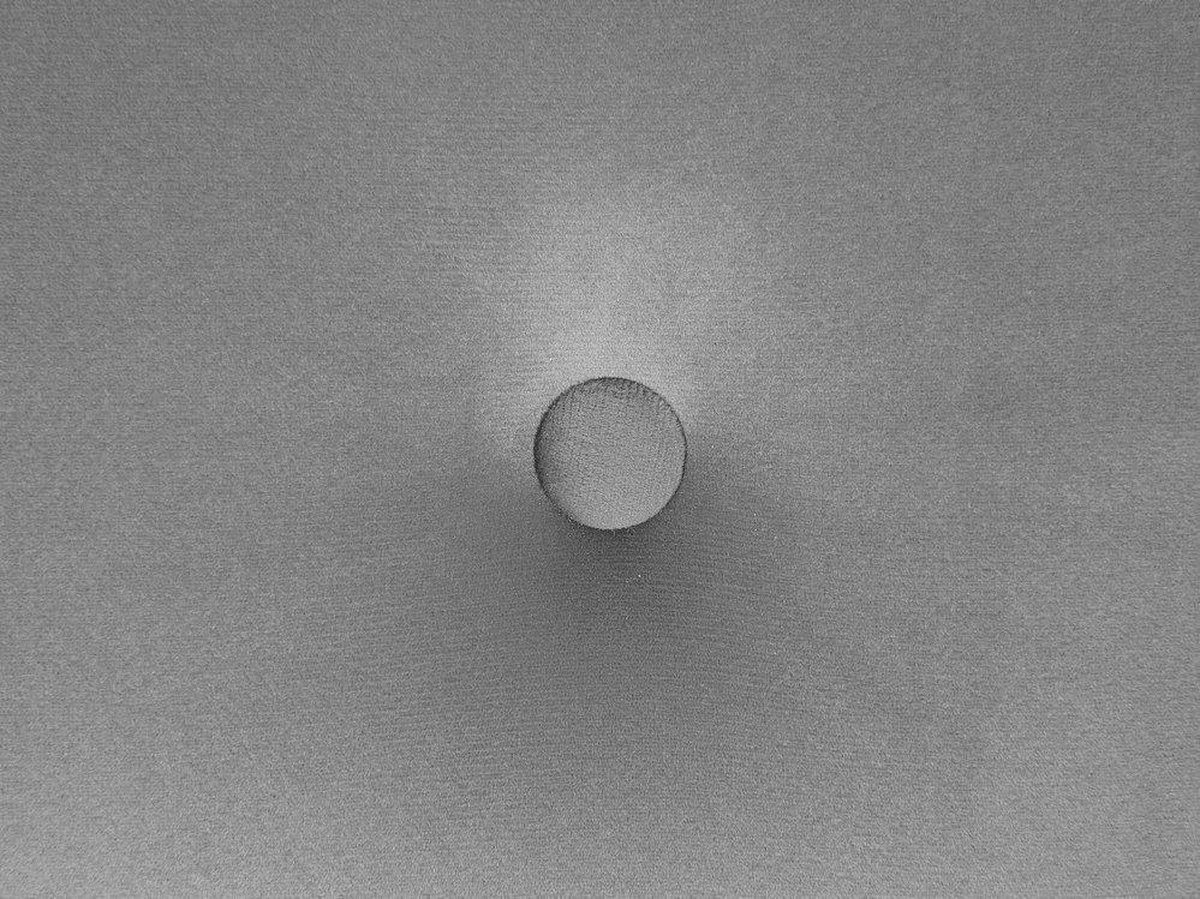 Beliani Yorkton Voetenbank Fluweel 43 X 102 Cm - Grijs