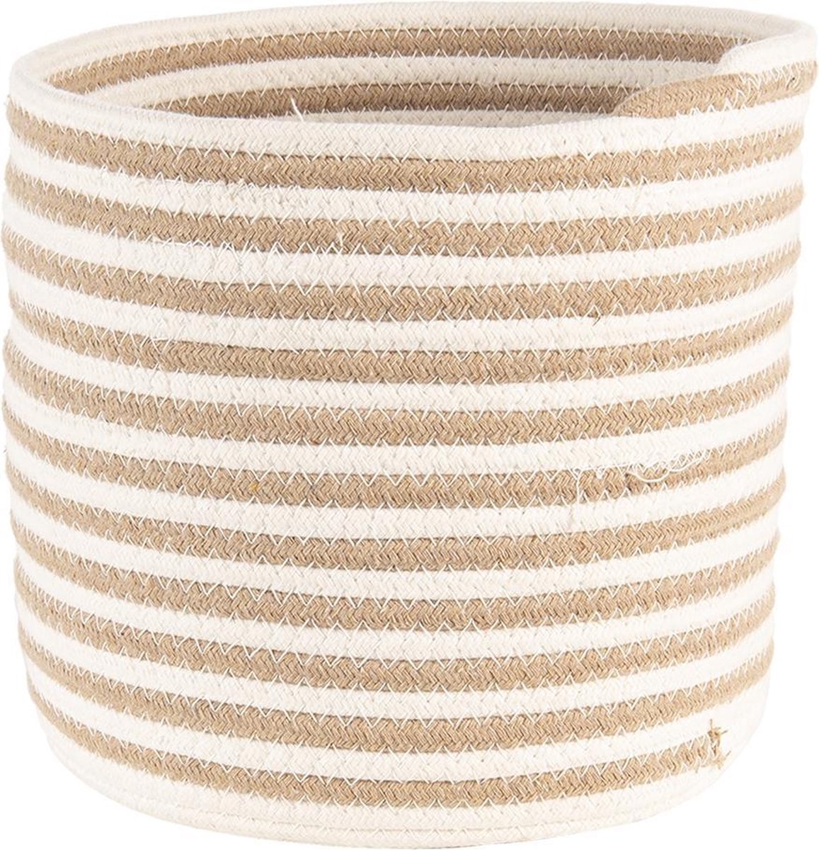Clayre & Eef Opbergmanden (Set V 3) 6ro0517 (Set 3) Ø 26*21 / Ø 26*21 - Beige