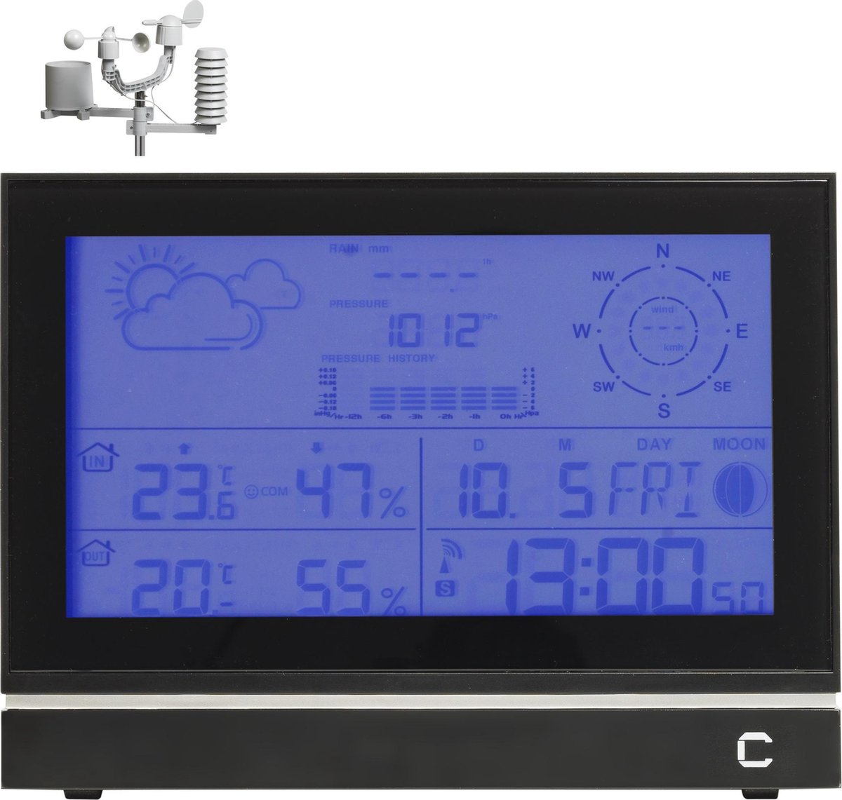 Cresta Care Dtx690s Professioneel Weerstation - Zwart