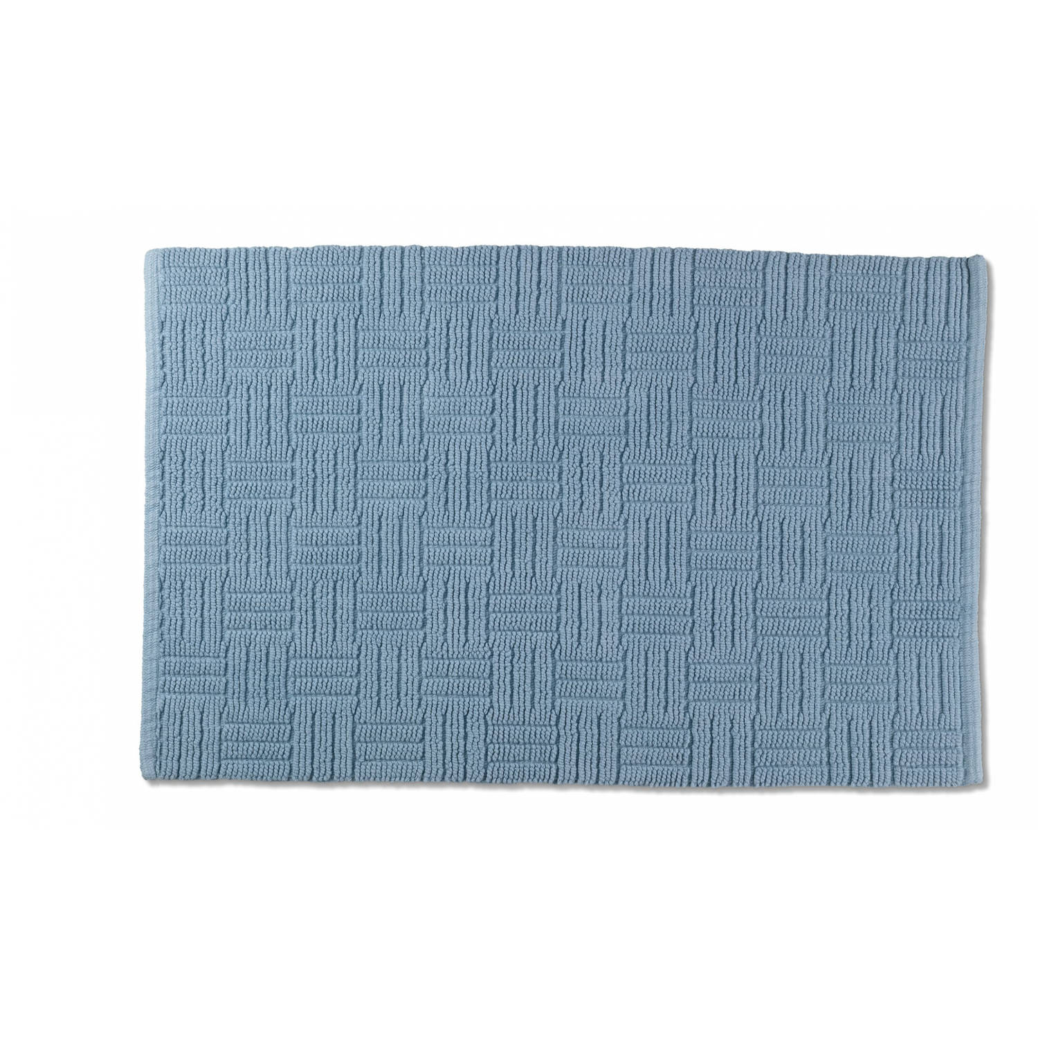 Kela Badmat Leana 65 X 55 Cm Katoen - Blauw