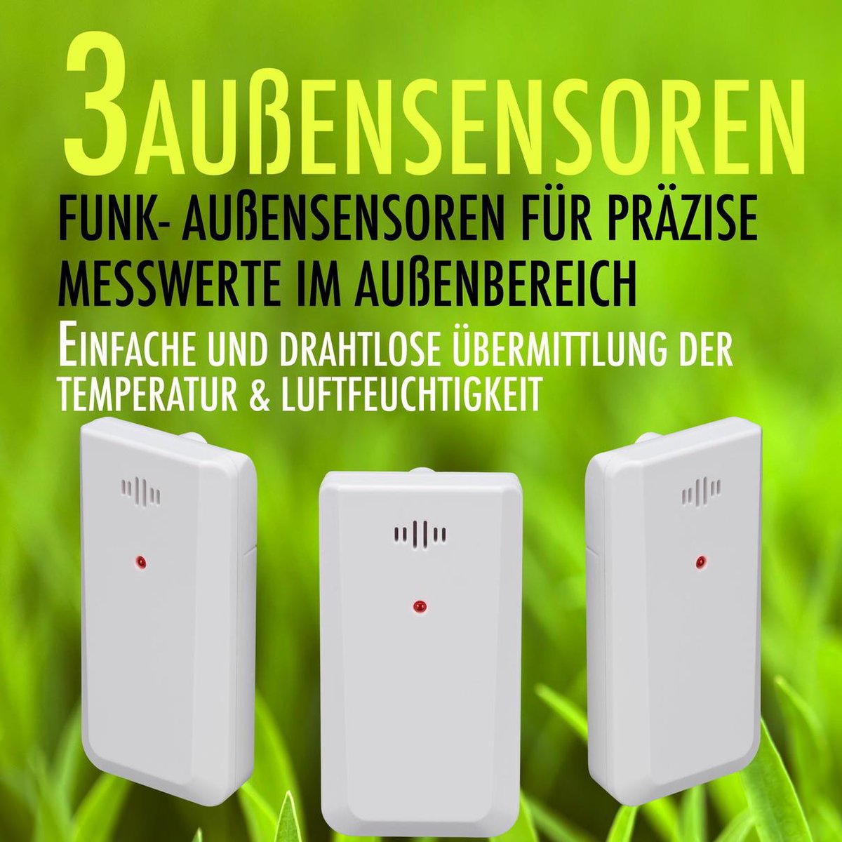 Bresser Weerstation Thermo Hygro Quadro Nlx 17 Cm 4-delig - Zwart