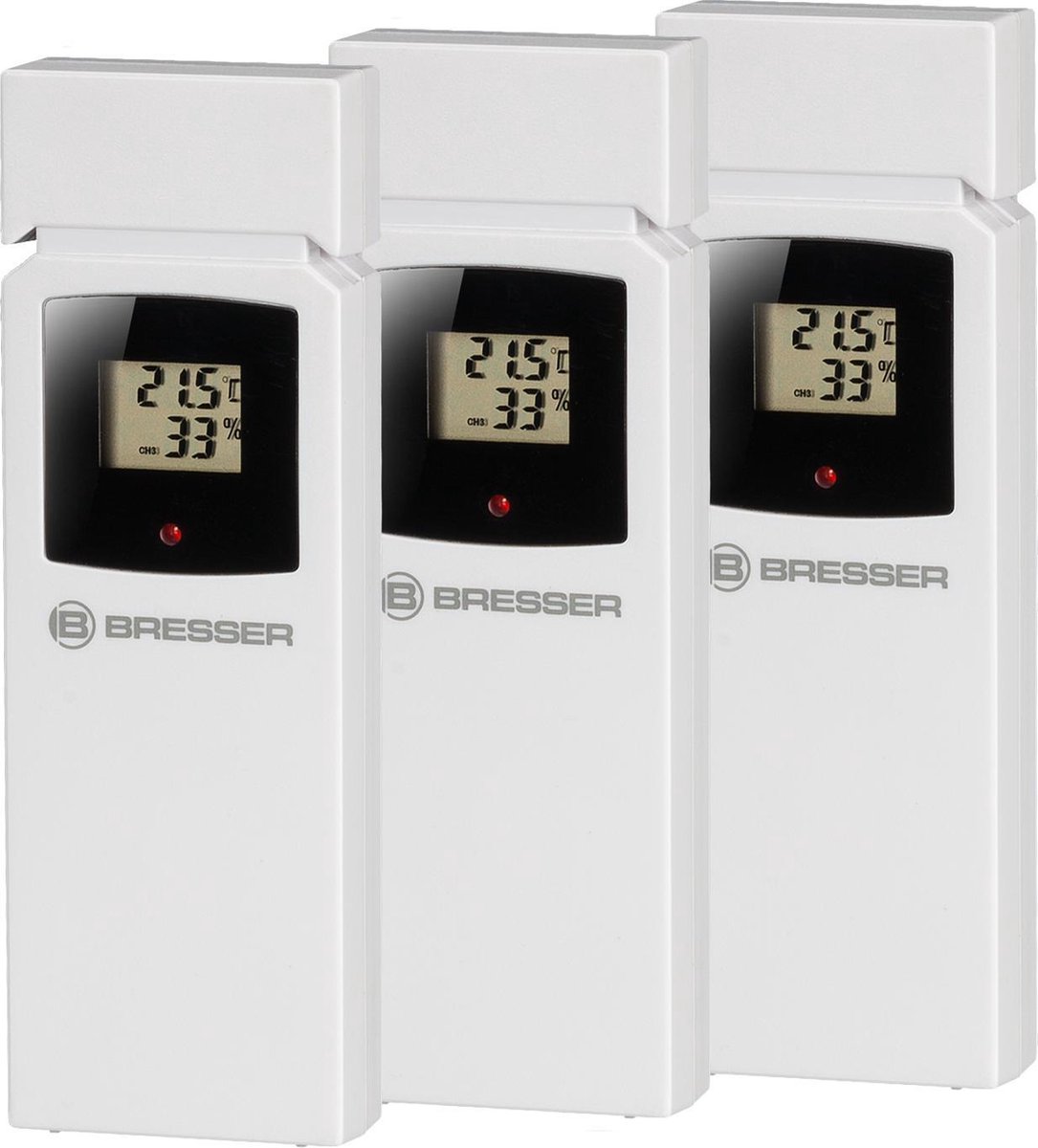 Bresser Weerstation Thermo Hygro Quadro Nlx 17 Cm 4-delig - Zwart