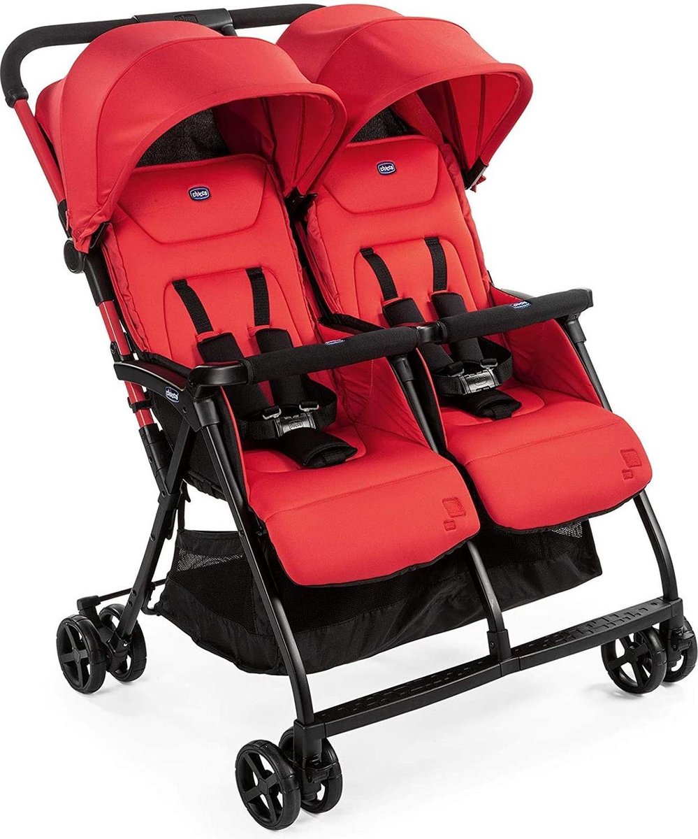 Chicco Buggy Double Buggy Ohlalà Twin Junior 100 Cm - Rojo