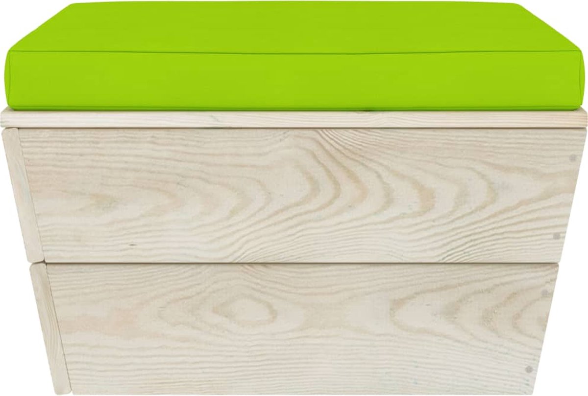 Vidaxl 8-delige Loungeset Met Kussens Pallet Vurenhout - Groen