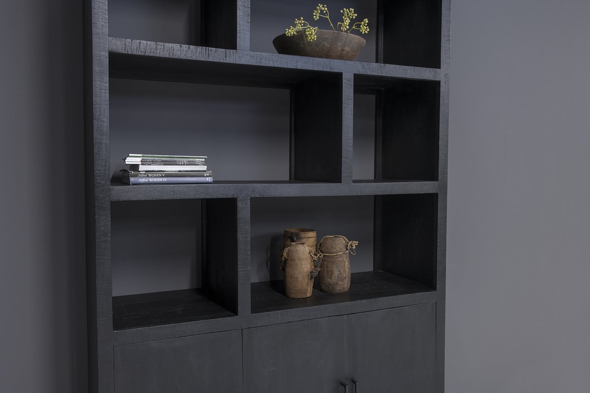 Livingfurn - Kabinetkast - Jaxx 145cm - Zwart