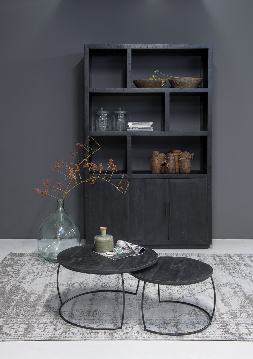 Livingfurn - Kabinetkast - Jaxx 145cm - Zwart