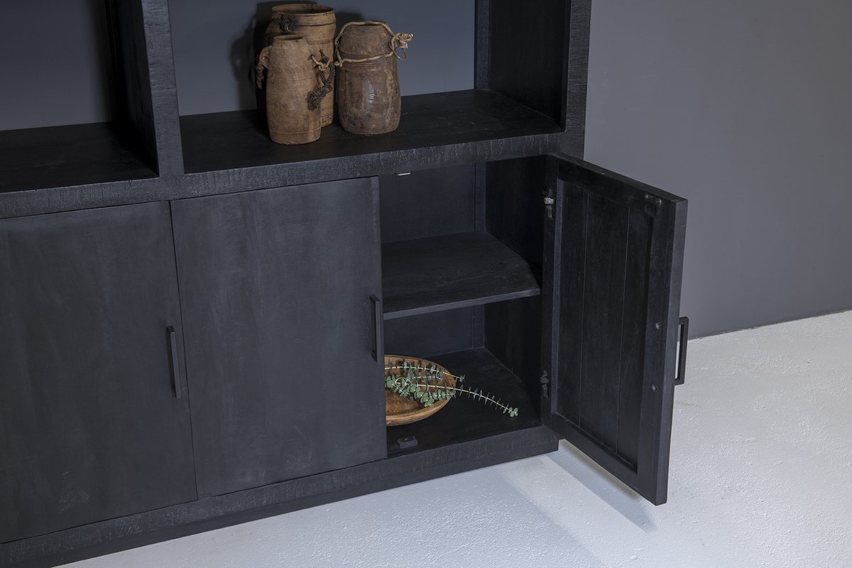 Livingfurn - Kabinetkast - Jaxx 145cm - Zwart