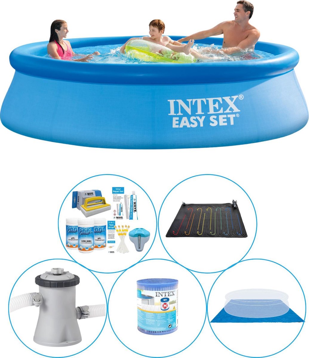 Intex Zwembad Combi Deal - 6-delig - Easy Set Rond 305x76 Cm - Blauw