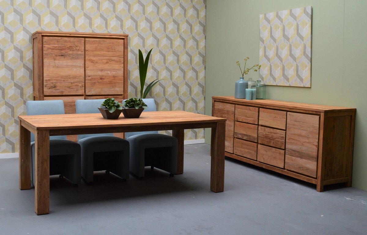 Livingfurn - Eettafel - Los Angeles 180x90 Cm - Bruin