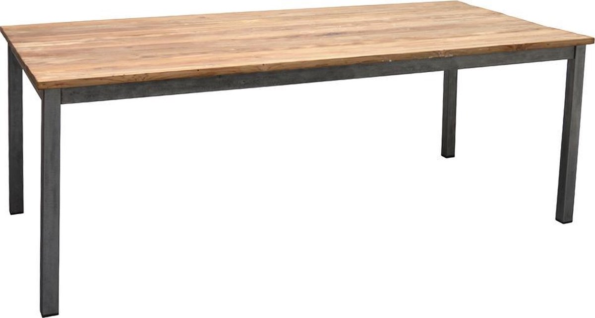 Livingfurn - Eettafel - Boston 4-legs 220x100 Cm - Grijs