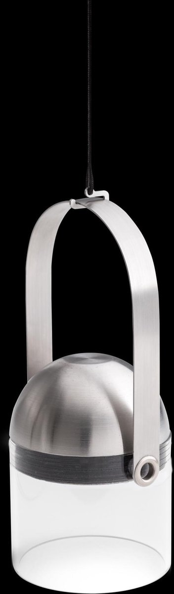 Höfats Windlicht Gravity 8 X 13 Cm Aluminium/glas Zilver - Silver