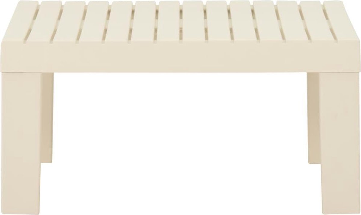 Vidaxl 3-delige Loungeset Met Kussens Kunststof - Wit