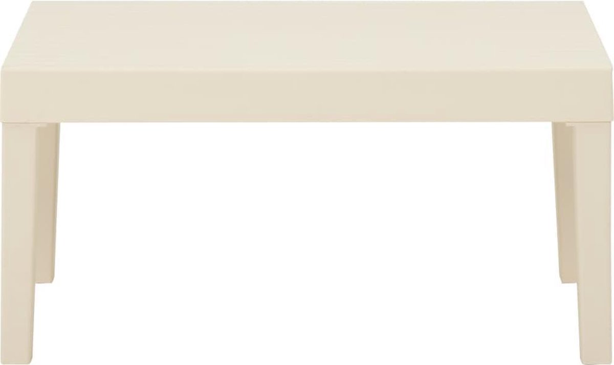 Vidaxl 3-delige Loungeset Met Kussens Kunststof - Wit