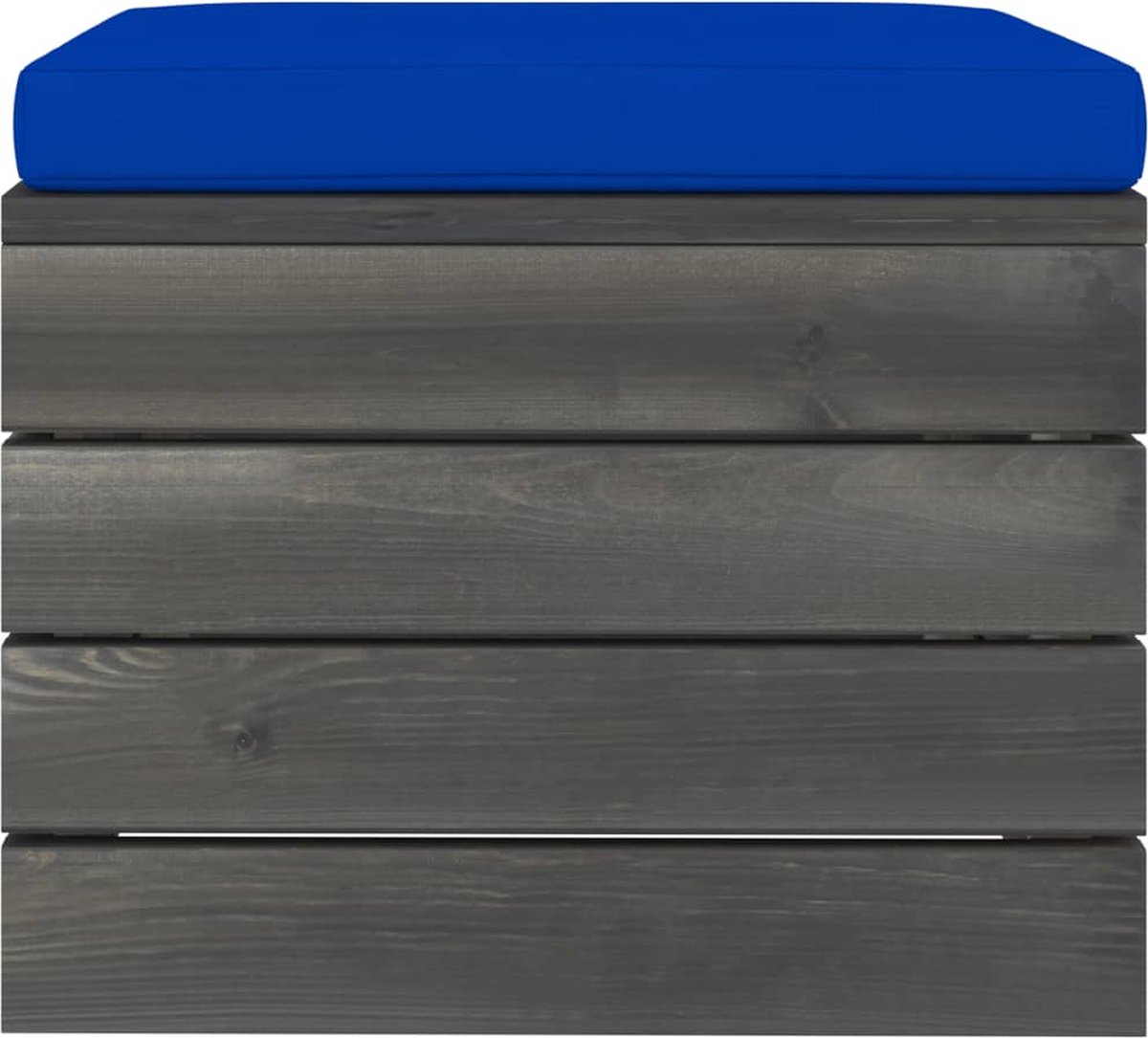 Vidaxl 6-delige Loungeset Met Kussens Pallet Massief Grenenhout - Blauw