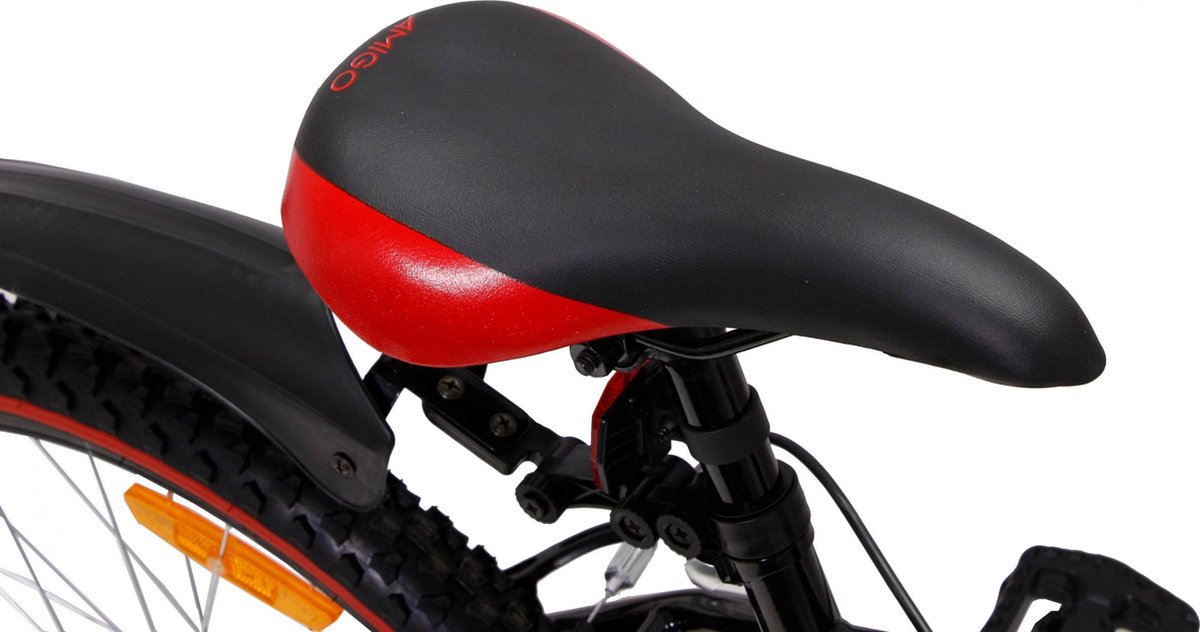 Amigo Hardtail Mountainbike Rock 26 Inch 42 Cm Junior 18v V-brakes/rood - Zwart