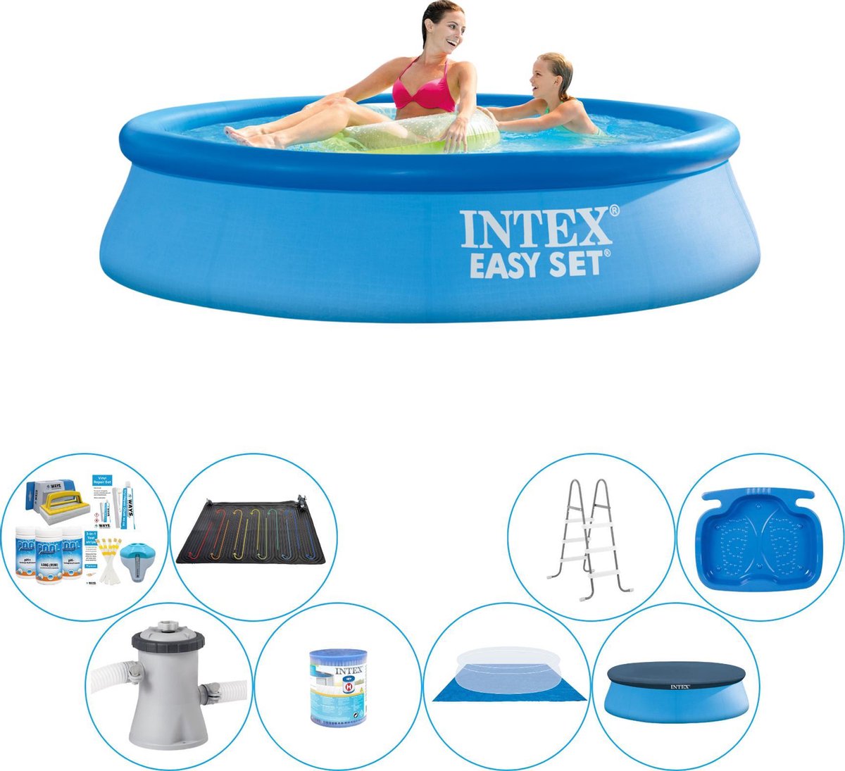 Intex Easy Set Rond 244x61 Cm - Zwembad Super Deal - Blauw