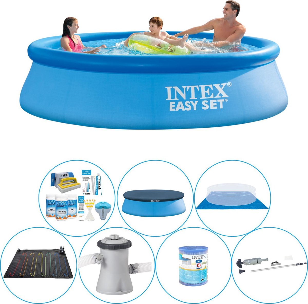 Intex Easy Set Rond 305x76 Cm - Zwembad Deal - Blauw