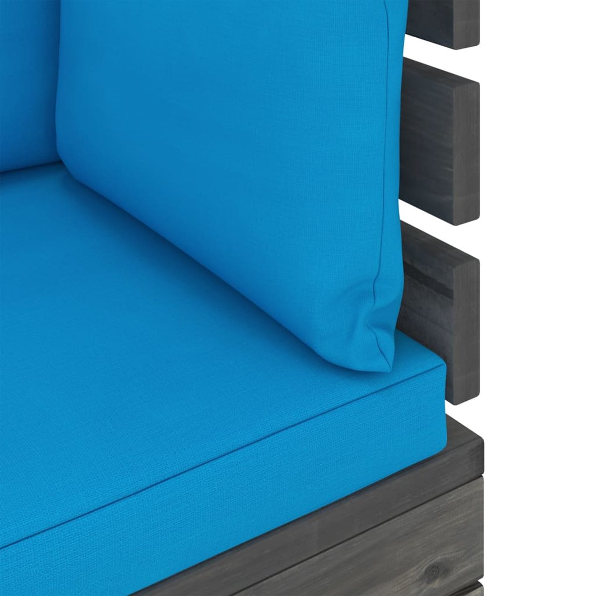 Vidaxl 6-delige Loungeset Met Kussens Pallet Grenenhout - Blauw