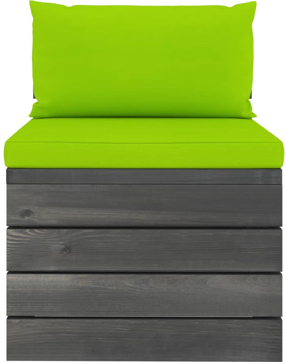 Vidaxl 5-delige Loungeset Met Kussens Pallet Massief Grenenhout - Groen