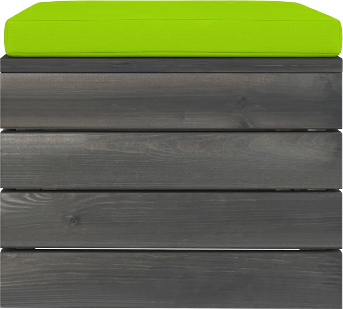 Vidaxl 5-delige Loungeset Met Kussens Pallet Massief Grenenhout - Groen